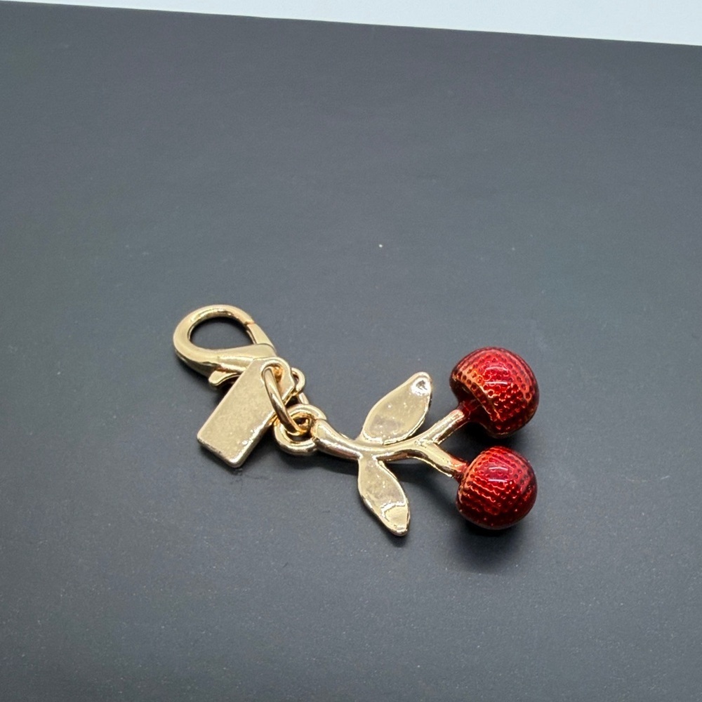 3/$15 🌸 Red Cherry Purse or Keychain Charm - Picture 2 of 3